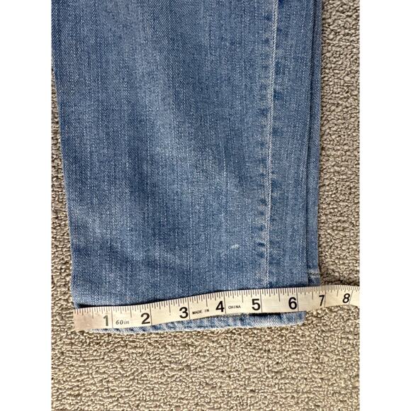 Madewell Classic Straight Jean Distressed Denim High Rise Size 26 - Picture 10 of 11